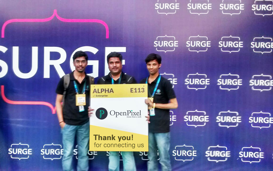 Thank you for Connecting us at Surge 2016